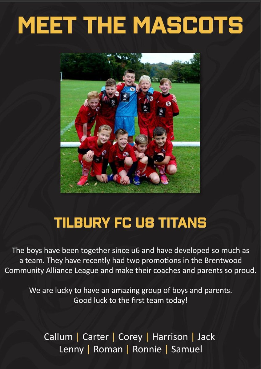 U7Titans's tweet photo. @tilburyfc @Brightlingseafc @IsthmianLeague @Eatstreetessex Boys cant wait https://t.co/aiMYlDPI6G