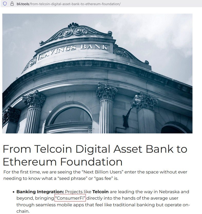 $TEL

DeFiは、馴染みのない人にとっては、
ハードルが高いものだと思います

TELCOINは、
ユーザーがスマホで銀行口座を持ち、
そのアプリで、送金や決済を利用したら
知らないうちに裏では、DeFiが使われていた
というような世界を目指しています

#ConsumerFi