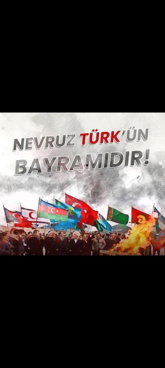 Türk'ün Bayramı Kutlu Olsun.
#NevruzTürkünBayramıdır