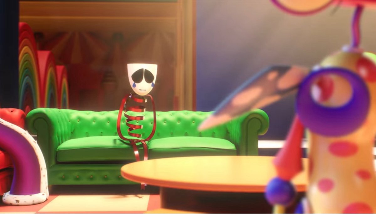 Localpeepeehead's tweet image. zooble looking up at the light they cant have without realizing they already have a light within their reach just sitting on the couch next to them #orsomething #justsayingshit #tadc