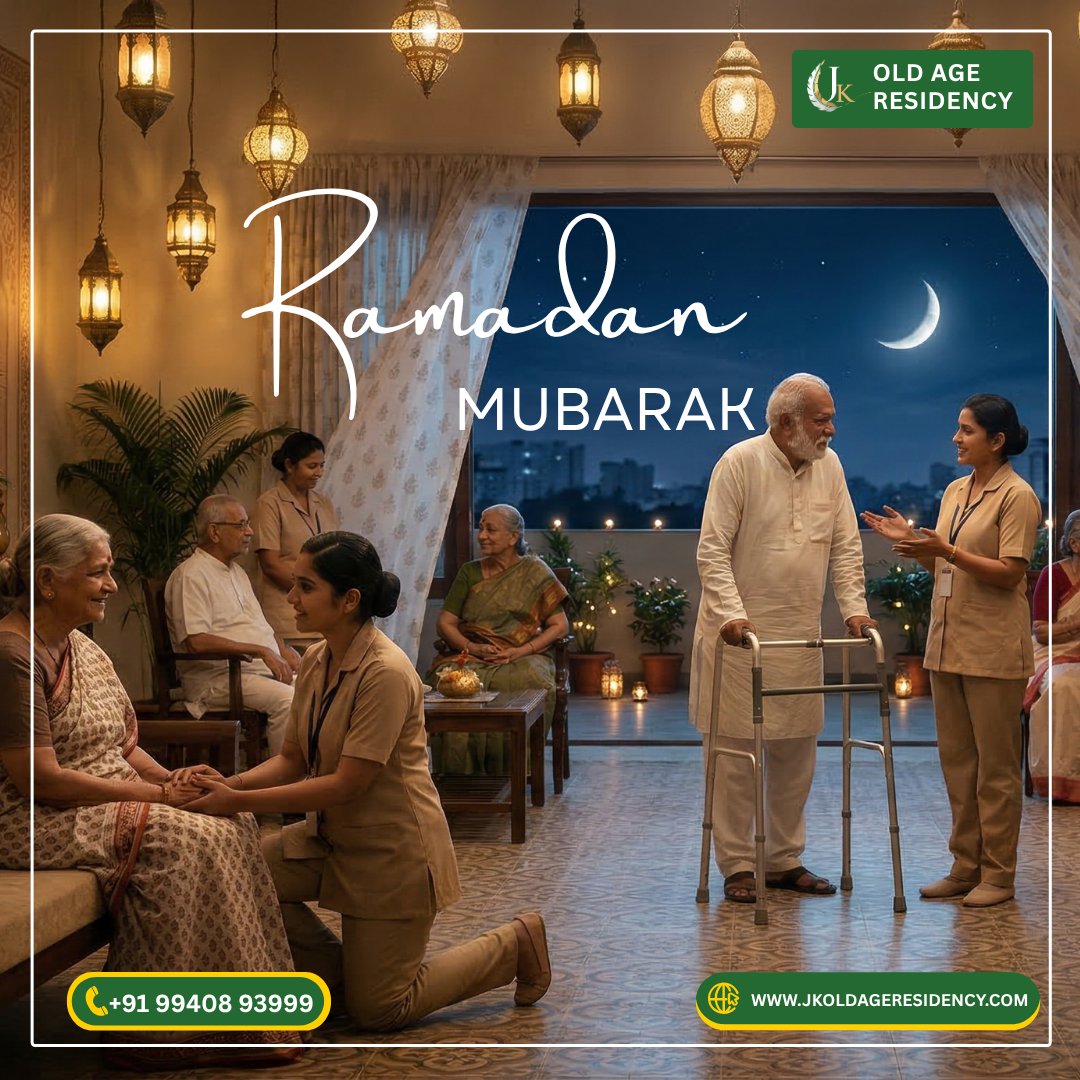 jkoldage's tweet photo. Ramadan Mubarak from JK Old Age Residency 🌙
May this blessed month bring peace, compassion, and joy to every heart. Wishing you and your family a holy and peaceful Ramadan.
#RamadanMubarak #JKOldAgeResidency #ElderCare #SeniorCare https://t.co/dnsDr5J9Gi