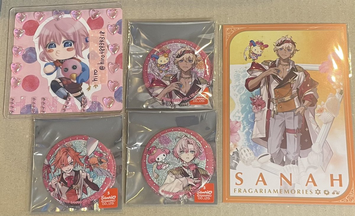 hiro48934318's tweet photo. 【交換】フラガリアメモリーズ　缶バッジ　特典ポストカード
譲　画像より
求　プルース>シエロモート

時間が経っており難しいと思いますがご検討お願いします！
※郵送にて対応 https://t.co/B0YPYGoaMP