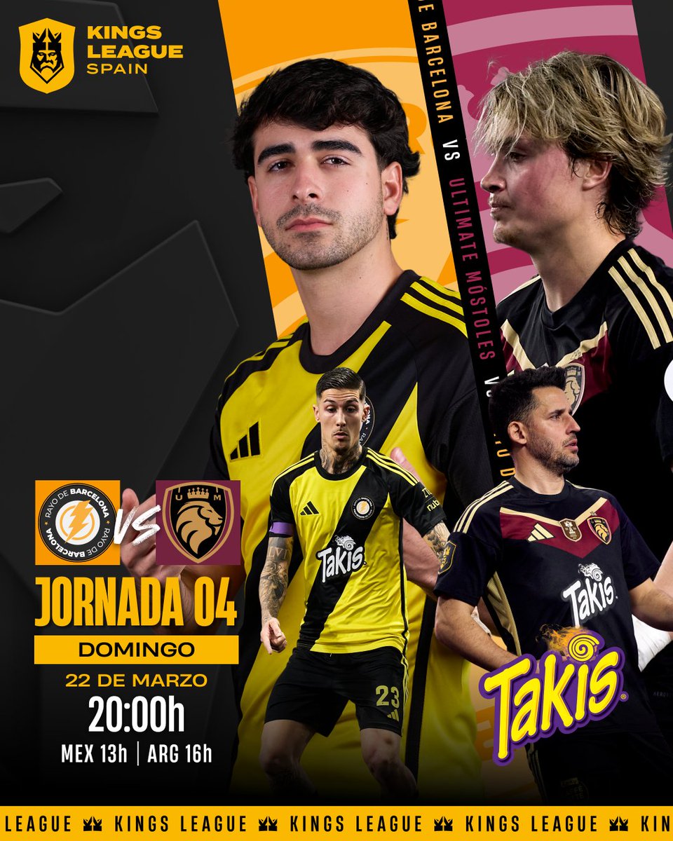 Partido de culto solo para entendidos 🤓☝

⚡ <a href="/RayodeBarcelona/">Rayo de Barcelona</a> 🆚 <a href="/UltMostoles/">Ultimate Móstoles</a> 🦁
⏰ Domingo a las 20h.

#KLH2H
