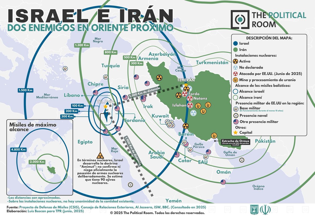 Political_Room's tweet photo. ☢️⚔️🇮🇷 Según la agencia iraní Tasnim, la planta de enriquecimiento de Natanz fue atacada este sábado por EE.UU. e Israel. No se registraron fugas radiactivas ni riesgos para la población cercana. https://t.co/n7Rs2ShiOm