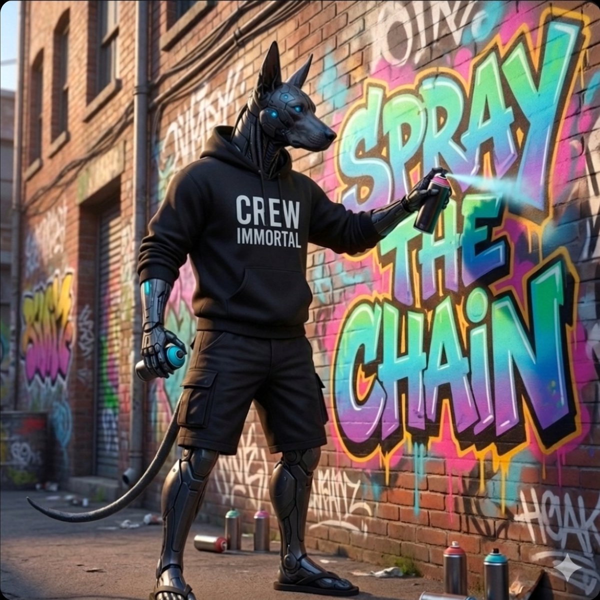 DawG_Kynolith's tweet photo. The blueprint demands permanence…

Today STC Support NFT Collection mints on @Soltrix_MP.

Every mint fuels the 5,000 sq ft mural build + our 7 Guinness World Record chase.

You get:
• Your name/crew etched on the wall
• Variant locked on Solana (KoKo, KoKo & CannaChick, Cannachick, STC, SprayTheChain, Walls to Wallets themes)
Built unbreakable. Mint unbreakable.

Drop 🔥 if you're constructing with us.

#SprayTheChain #SolanaNFT #NFTDrop @CannaChickOG @drake_koko62874 @Soltrix_MP