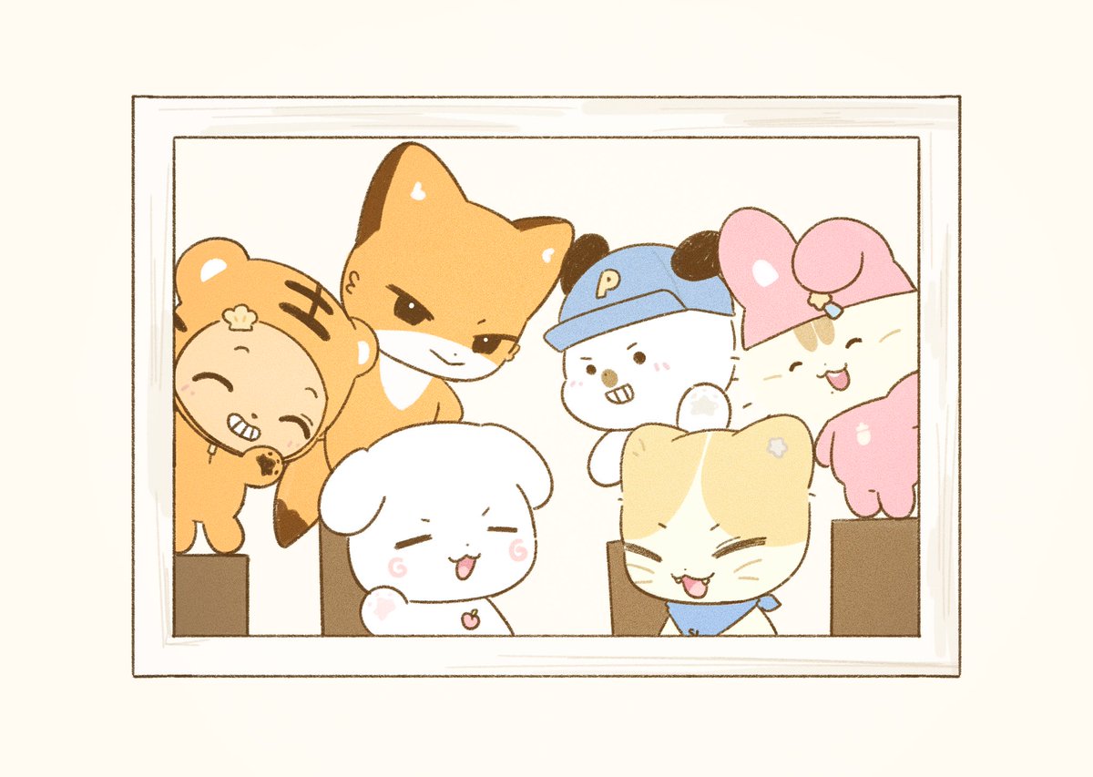 HAETNYANGI_1122's tweet photo. 🐱🐰🍑🐻🐶🦊 #우리_다시 https://t.co/cjUj1Qnpd3