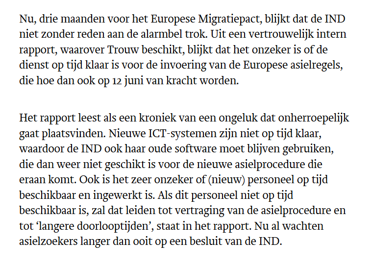 LidwienGerrits1's tweet image. "We kunnen veel, maar niet alles tegelijk", zei #IND tegen het vorige kabinet, toen die #asielwetten erdoor wilde drukken terwijl ook op het EU asiel- en migratiepact moest worden voorbereid.
Van Weel wilde óók nog dat de IND "de juridische ondersteuning&amp;gt;&amp;gt;
trouw.nl/binnenland/kab…
