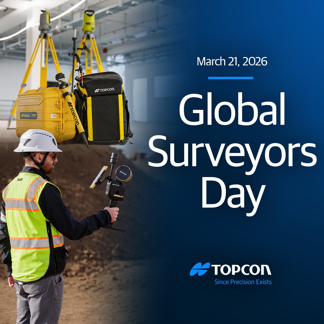 topcon_today's tweet photo. Happy Global Surveyors Day! 🌍📐

We’re honored to support surveyors with innovative tools that help them work smarter, faster, and with total confidence.

Here’s to the surveyors shaping the future—one measurement at a time. 👷‍♂️✨ https://t.co/bWBnk7wPm5