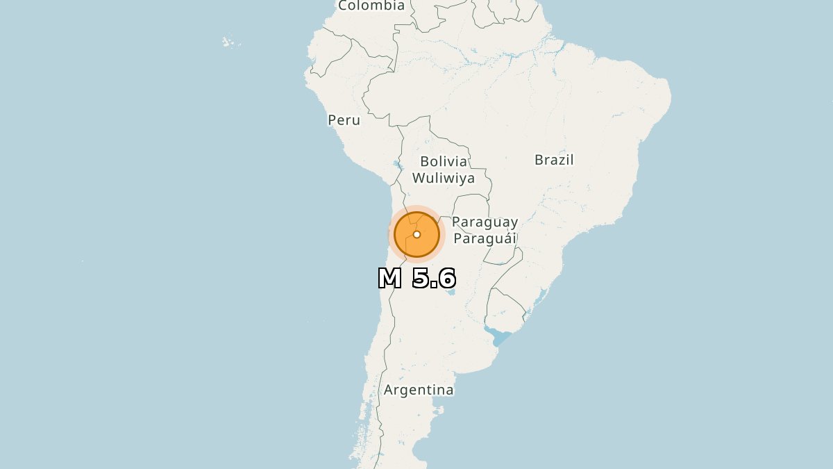 5.6 earthquake

📍 68 km WNW of San Antonio de los Cobres, Argentina
🕒 Mar 21 10:00:37 UTC (16m ago)
⬇️ Depth: 193 km

earthquake.usgs.gov/earthquakes/ev…