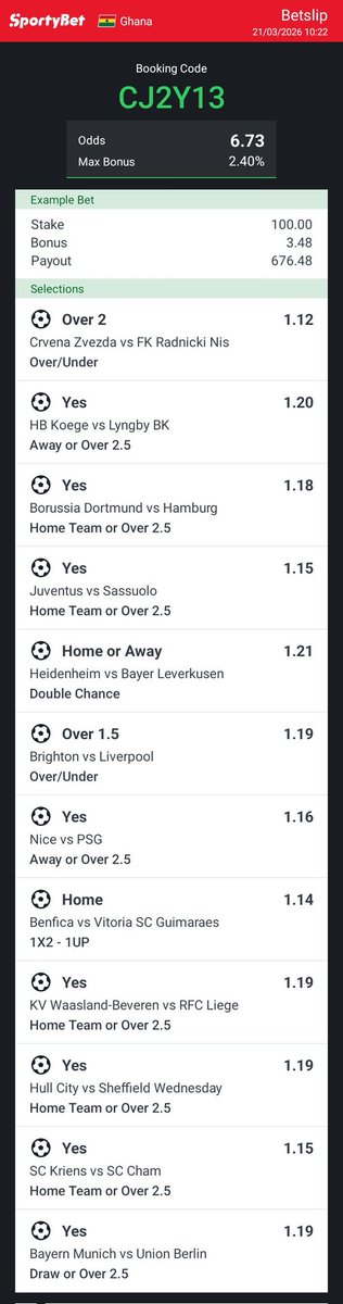 2to3ODDS's tweet photo. Medium Risk Odds 💰 💰 💰 

Sportybet Code=CJ2Y13
Like and share 🥂🫶 
Good Luck 🙏❤️ https://t.co/X3luO9JndV