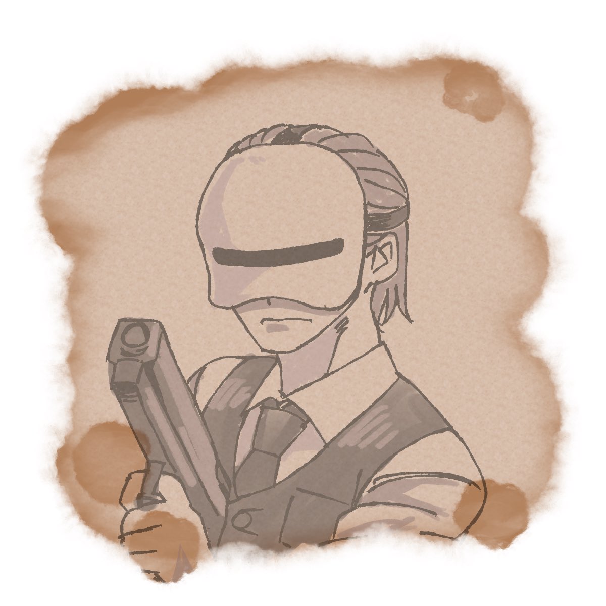 TRPGとかで使える無個性仮面戦闘員の立ち絵を作りました。また50枚になったら売ります。 