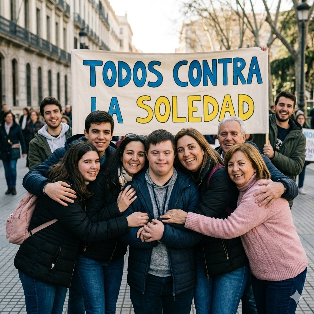 💙🟡 Hoy, 21 de marzo. Hoy, todos contra la soledad. No les corresponde a ellos sentirla — nos corresponde a nosotros actuar.
Familias, escuelas, empleadores, gobiernos, comunidades enteras:
todos tenemos un rol en que nadie quede fuera.
Hoy y siempre. 
#DíaMundialSíndromeDeDown