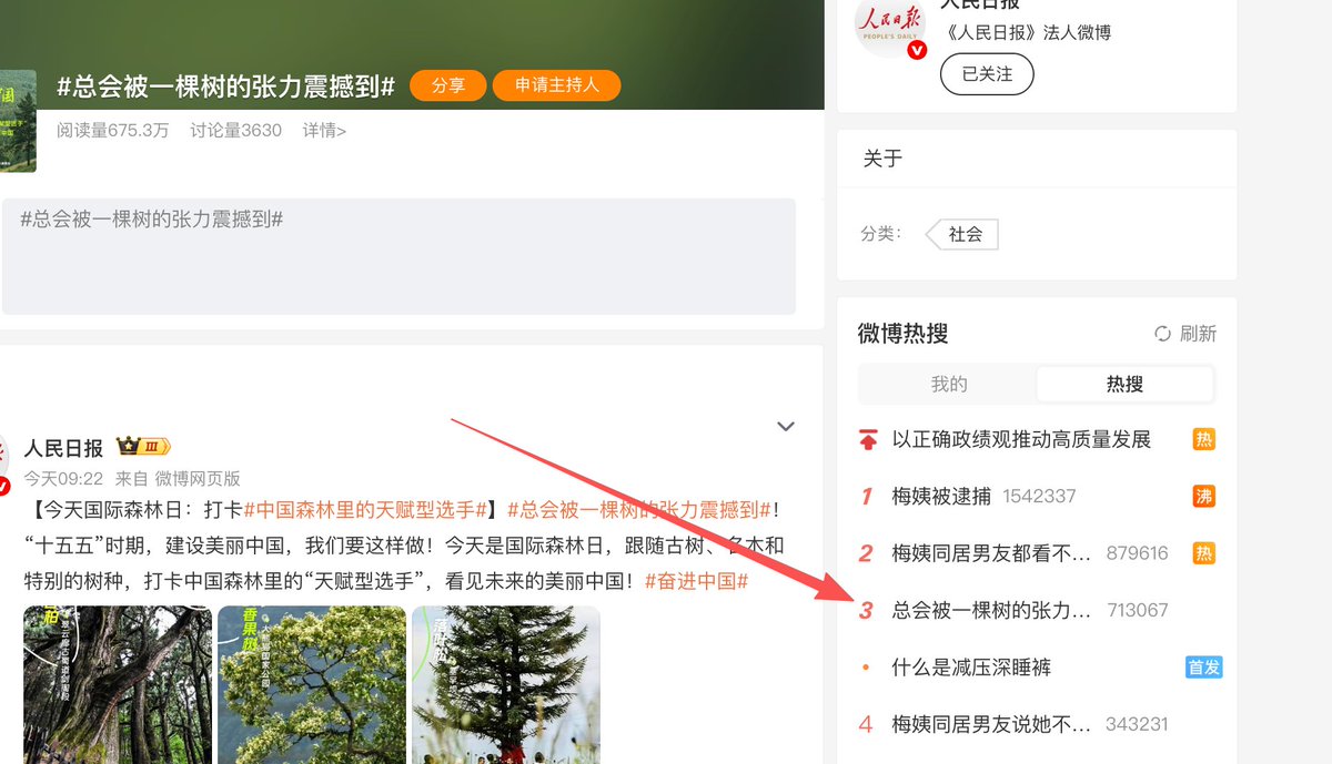 今天国际森林日，一棵树上了热搜第三。
没有呐喊，没有喧嚣，只凭扎根与向上，便让亿万人破防。
它的张力从不在张扬，而在静默中迸发的生命力，在风雨里不肯弯折的抗争感。
就如同战壕中的 p 小将，越是扎根，越是有力；越是孤独，越显坚韧。