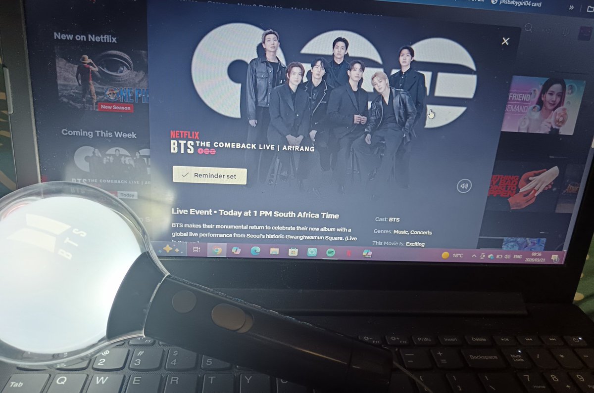 I am ready and so excited to see our boys again 💜💜
#BTS_ARIRANG #BTS #BTSLiveonNetflix