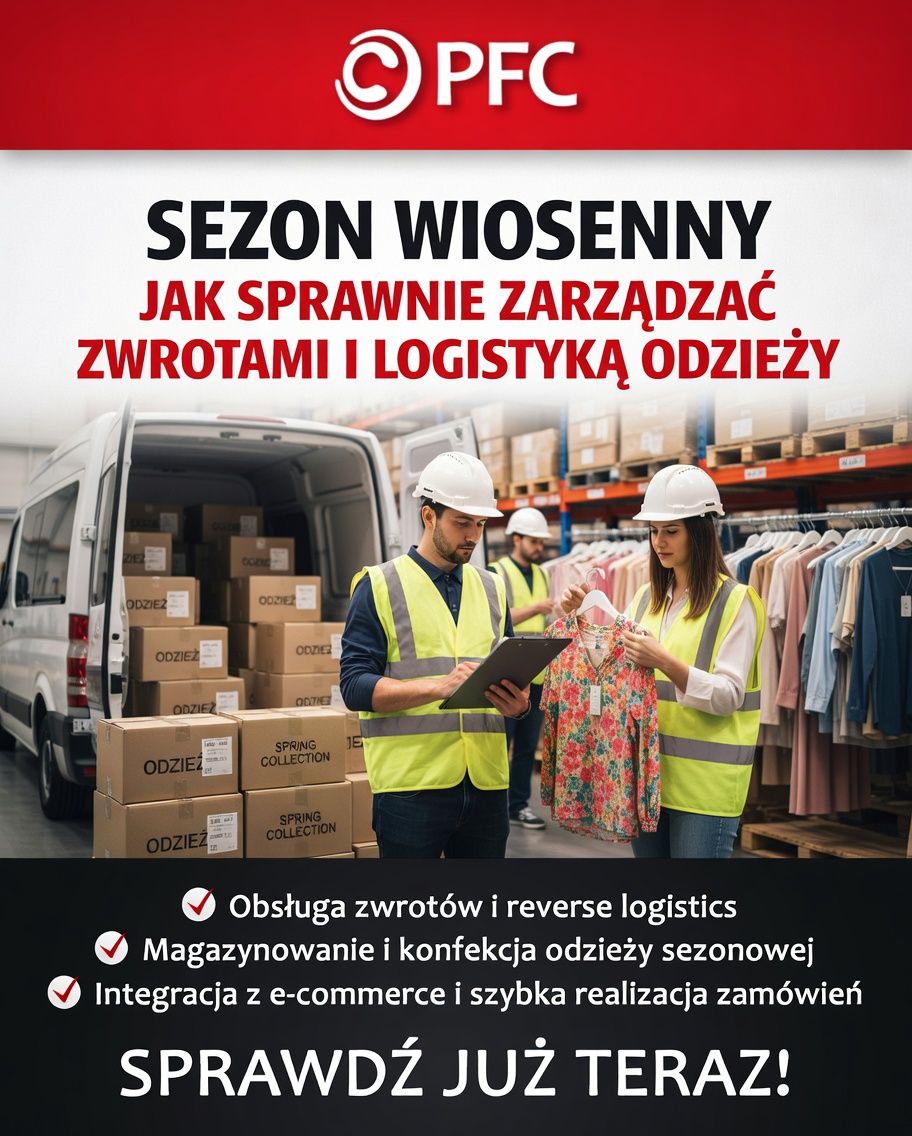 PFC24_PL's tweet photo. Sezon wiosenny w e-commerce to wyzwanie logistyczne dla branży fashion. PFC zapewnia kompleksową obsługę: od transportu i magazynowania po fulfillment i reverse logistics, wspierając marki w utrzymaniu płynności i szybkiej reakcji na potrzeby.
https://t.co/stnJC0hhPu #pfc24pl https://t.co/TtakLyHFvE