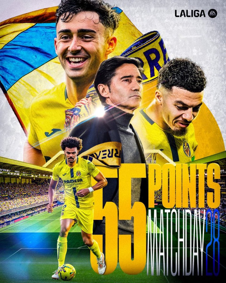 🔥 CE VILLARREAL EST HISTORIQUE !

🟡 Pour la première fois de son histoire, Villarreal atteint le cap des 58 points au bout de seulement 29 journées !