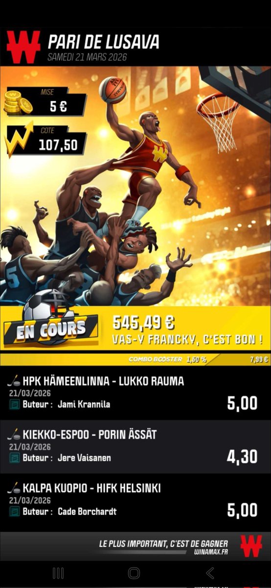 poky34500's tweet photo. Salut les potes comment ça va ?
Aujourd'hui je vous partage 2 tickets sur les PO en Liiga 🏒🇫🇮
Ça va sans doute flop mais jai envie de vibrer un peu avec vous avant la fin de saison. 🙏😘
Bonne journée 🫶
#TeamBatards 
https://t.co/QH5xWPneQM
https://t.co/2R09PqRW1Y https://t.co/gWtDFZLQkl