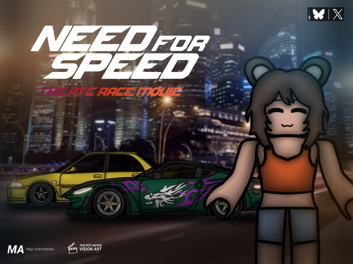 "NEED FOR SPEED" The RTC Race Movie will now release on Saturday, March 28, 2026 🏁🎬❤🧡💛

Ft: <a href="/MultiSylvie/">🐰💜Sylvie Shadowthorn💚😈</a>

Like and Retweet are appreciate 👍♻️

#Roblox #Robloxart #art #RTC #artmoots #robloxartists #RobloxAvatar #NeedforSpeed