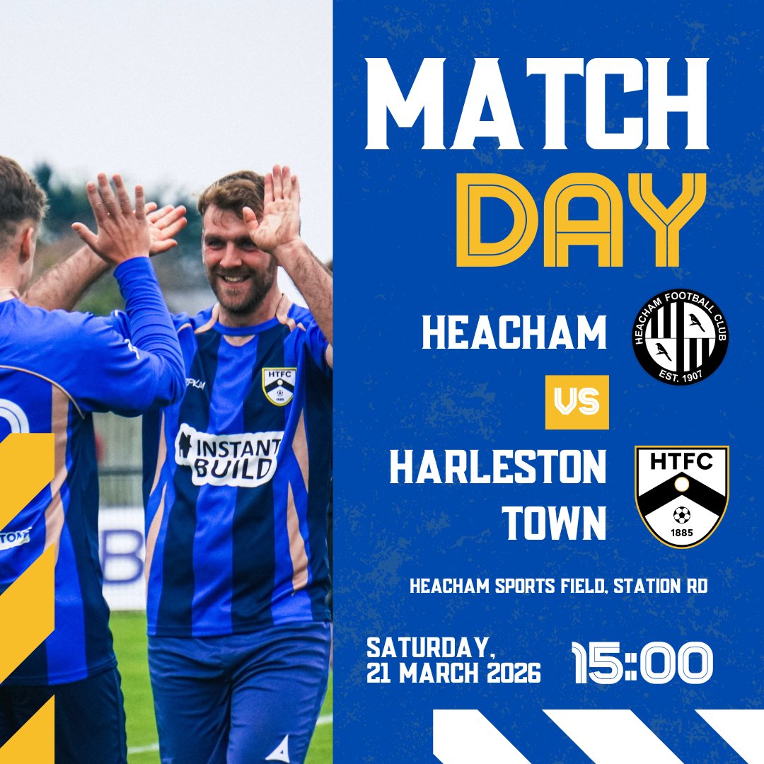 It’s match day.

Town take on <a href="/HeachamFC/">Heacham F.C</a> 

🖤