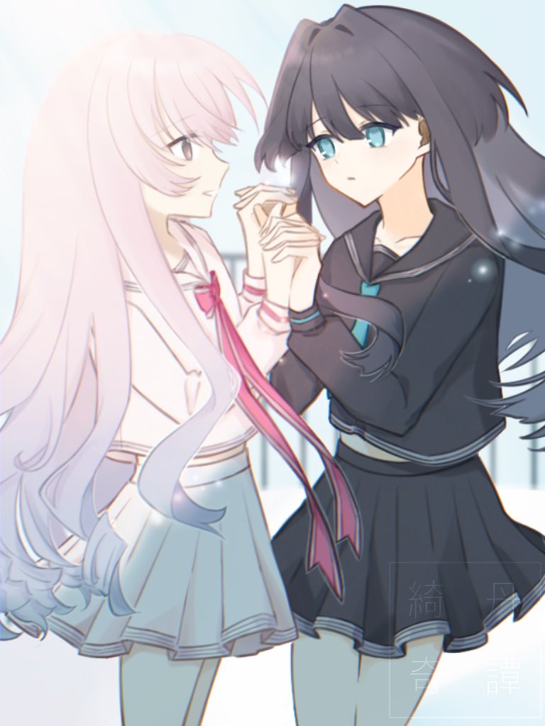 imaokitan_01's tweet photo. まっさらなふたり
 #arcaea_art https://t.co/24nbTnOsDy