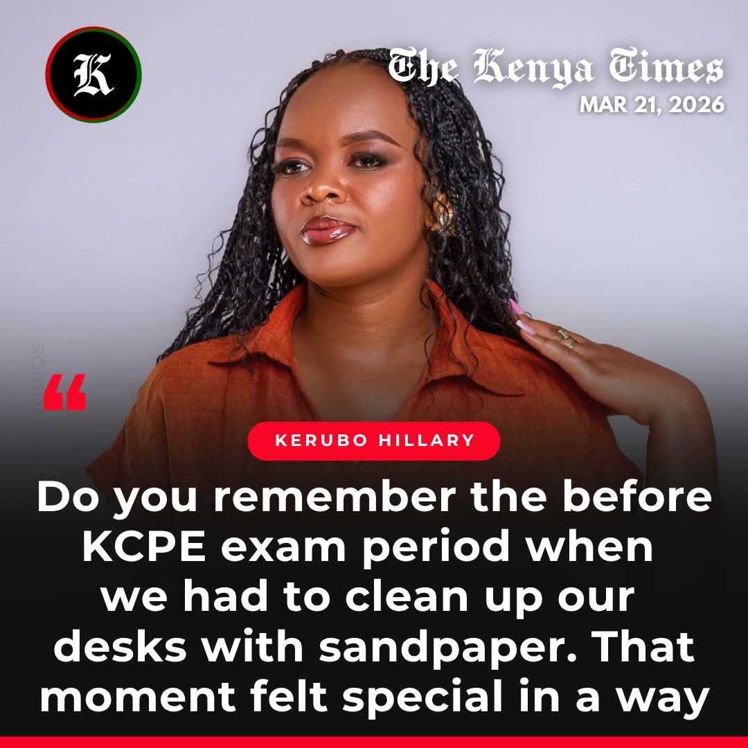 Do you recall how cleaning desks with sandpaper during preparation for KCPE felt special?