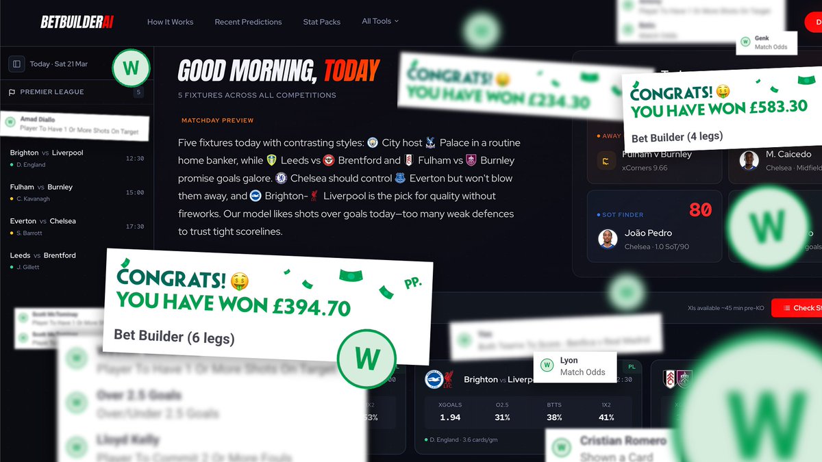 Bet Builder AI ⚽️ tweet media