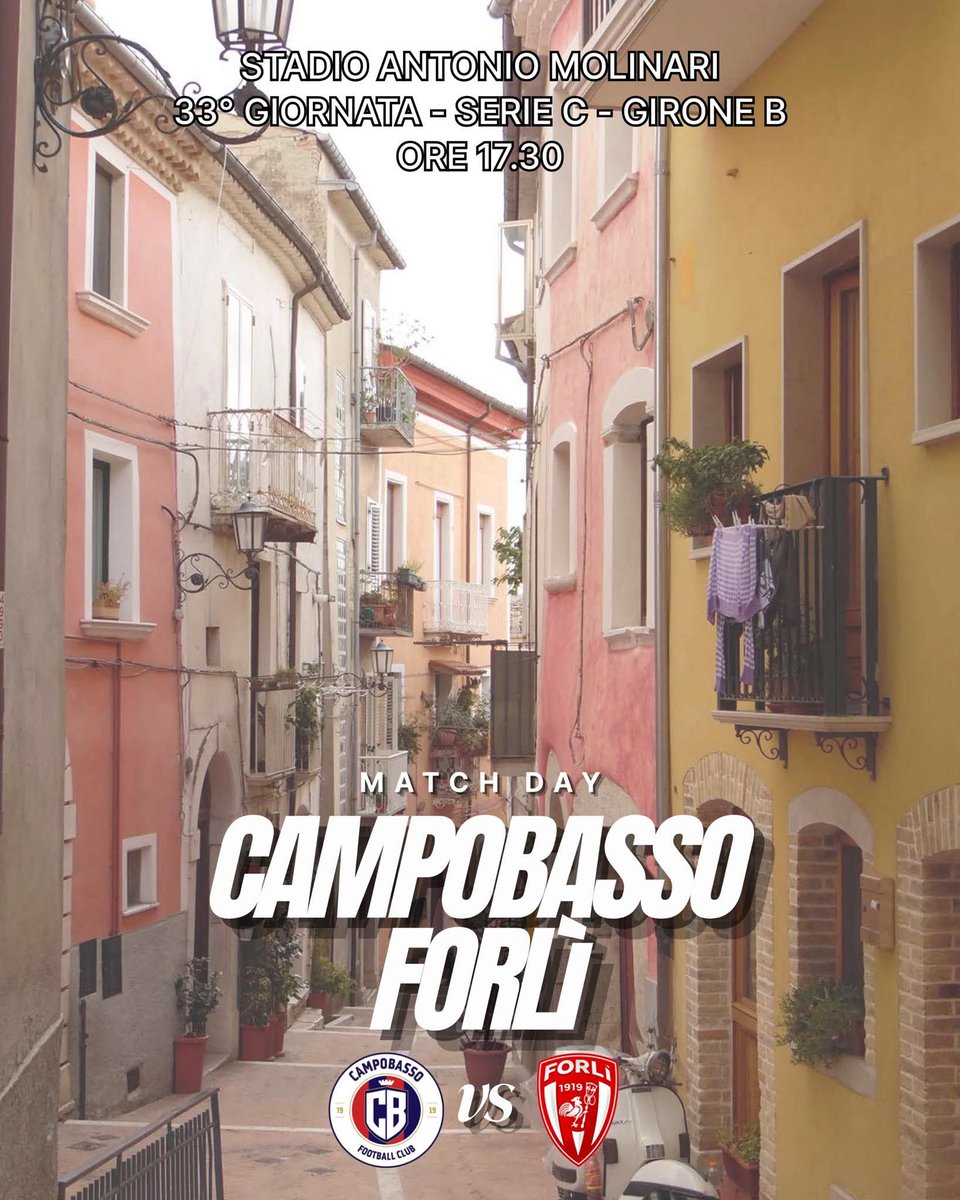 ForliFC's tweet photo. 𝗠𝗔𝗧𝗖𝗛 𝗗𝗔𝗬 ⚪️🔴⚔️
𝐶𝐴𝑀𝑃𝑂𝐵𝐴𝑆𝑆𝑂 - 𝐹𝑂𝑅𝐿𝐼’

⌚️ 17:30
🏟️ Stadio Antonio Molinari

📥 Canale Telegram Forlì Football Club
📺  Sky Sport (ch. 253)
🖥️ Now https://t.co/TItVgzrXeU