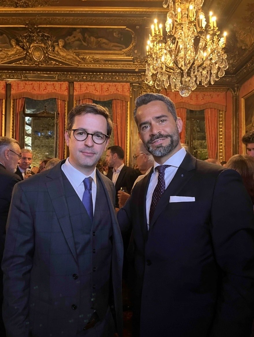 emile_issa's tweet photo. Honoré d’assister hier au lancement du groupement #EUROPAE par le Cabinet Briard Bonichot &amp; Associés.

Un moment d’exception à l’Hôtel de La Païva #TravellersClub #ChampsÉlysées en présence de sommités juridiques, politiques et affaires internationales.  

#France #UE #USA https://t.co/unyaTMHg4r