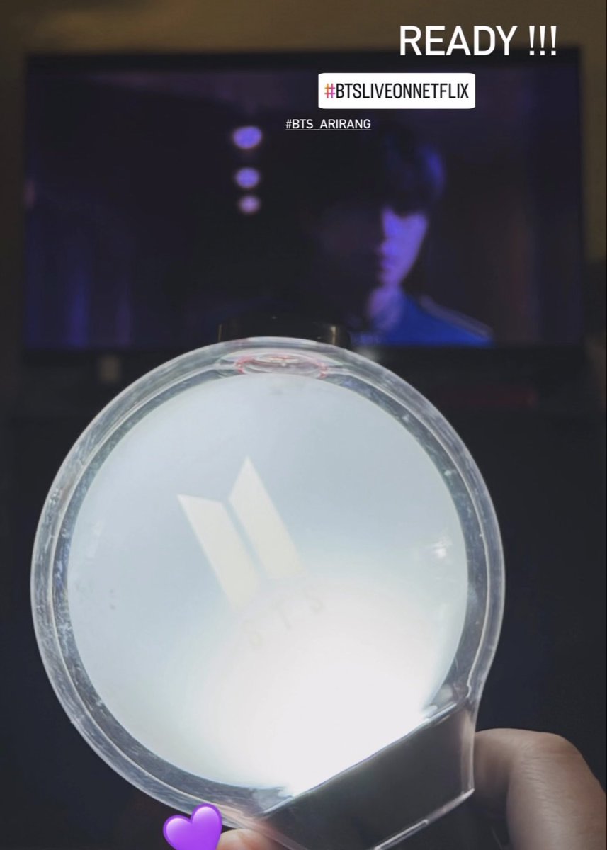 พร้อมแล้วคับบบบ 💜

#บังทันxNetflix 
#BTSLiveOnNetflix  
#BTS_ARIRANG #NetflixTH