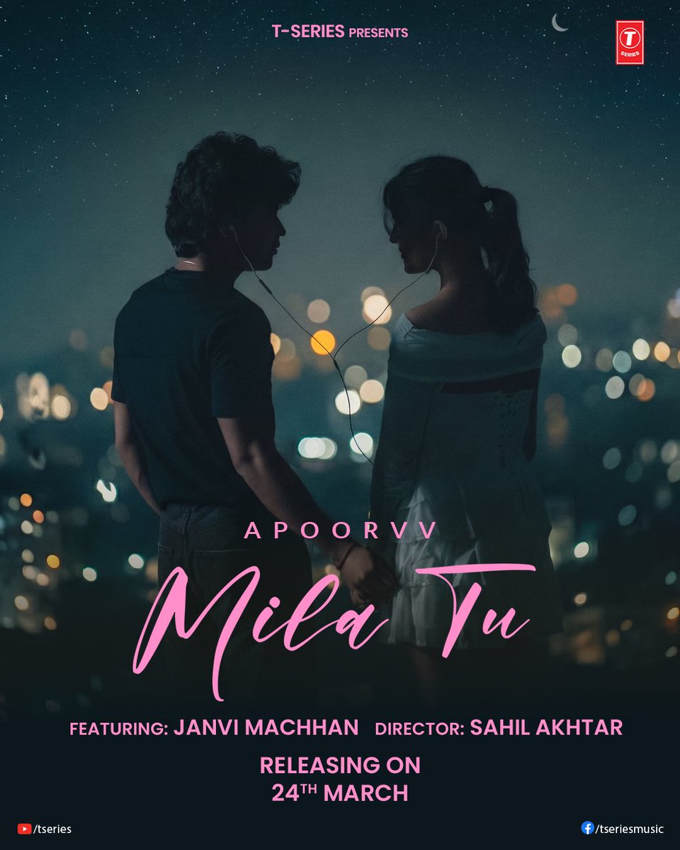 TSeries's tweet photo. The beginning of something beautiful 🫶🏻
#MilaTu releasing on 24th March

#tseries @TSeries #Apoorv #JanviMachhan #SahilAkhtar https://t.co/rFi4pebFeL