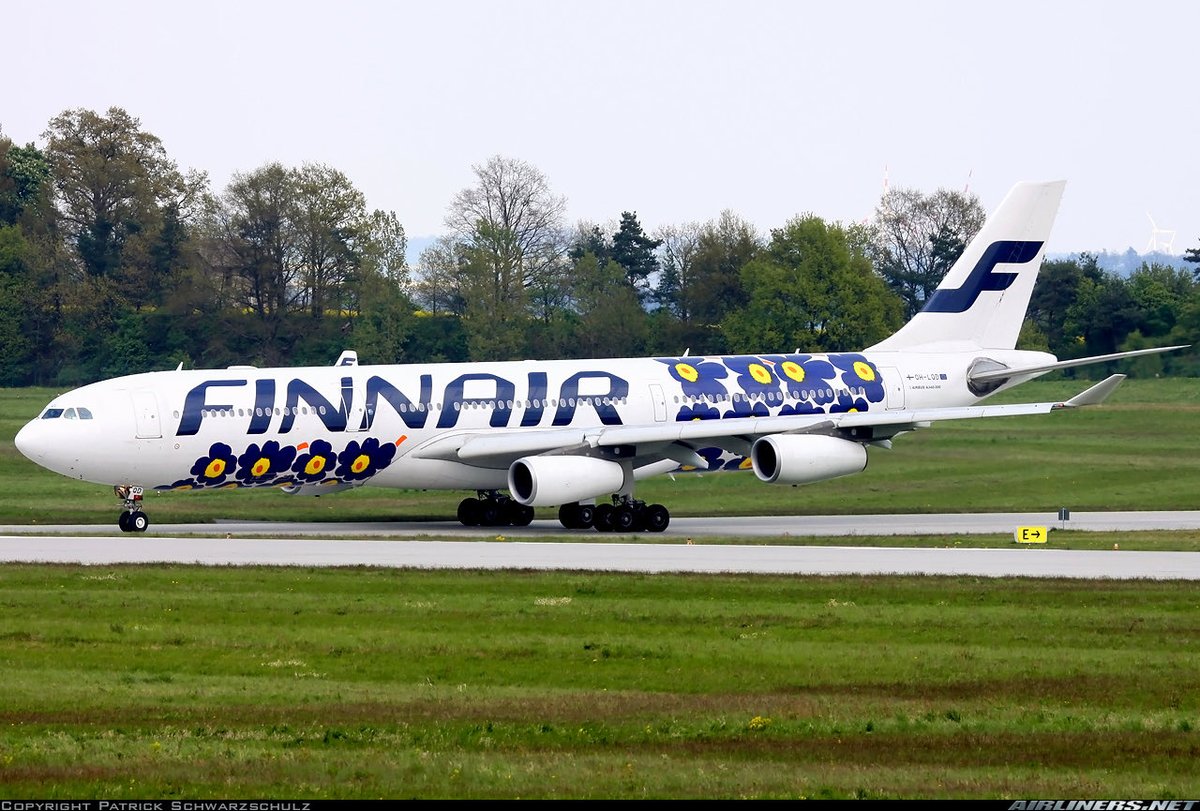 n194at's tweet photo. Finnair
Airbus A340-313 OH-LQD 
DRS/EDDC Flughafen Dresden 
April 21, 2014
Photo credit Patrick Schwarzschulz
#AvGeek #Airline #Aviation #AvGeeks #Airbus #A340 #DRS #Dresden #Finnair @Finnair 🇫🇮 https://t.co/LULhJ3yGcZ