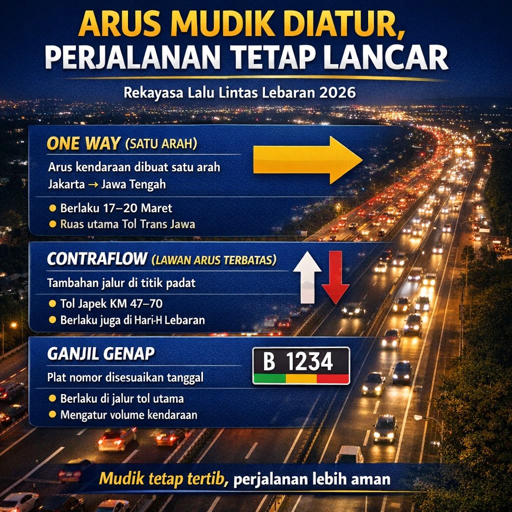 Jaringan informasi dan layanan publik jalan 24 jam, semua demi mudik yang tenang dan lancar #MudikLebaran2026
