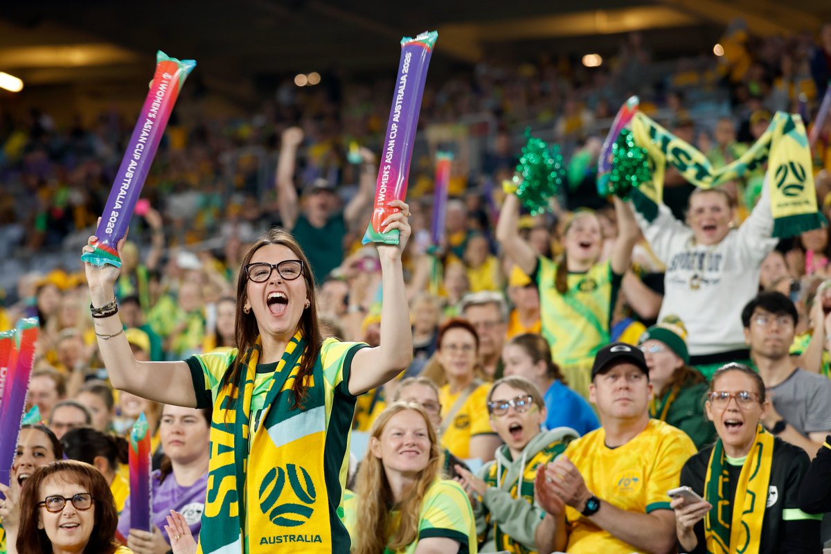 TheMatildas's tweet photo. History broken AGAIN in the #AFCWomensAsianCup 🙌

Tonight's attendance of 74,397 is the largest in the tournament's history!

#Matildas #HowWeWaltz #TilitsDone  #WAC2026 https://t.co/2y8OFVgYRV