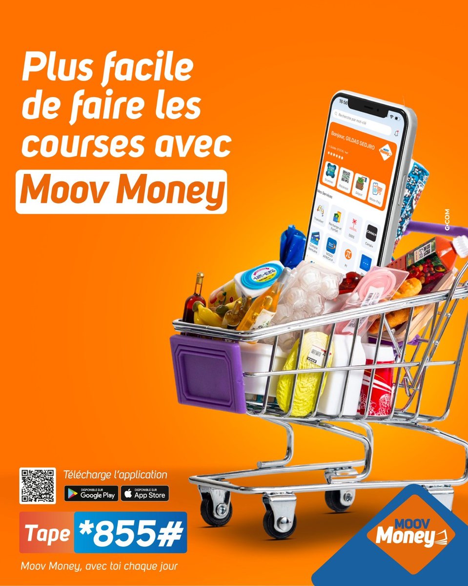 MoovMoneyBenin's tweet image. Ce week-end, simplifie-toi la vie 🧡

Que ce soit pour tes achats, ton abonnement ou même envoyer un petit quelque chose à Bae 🥰… fais-le facilement avec Moov Money.

Tape *855# ou utilise l’appli : bit.ly/m/MoovMoneyBJ

#MoovMoney
#AvecToiChaqueJour