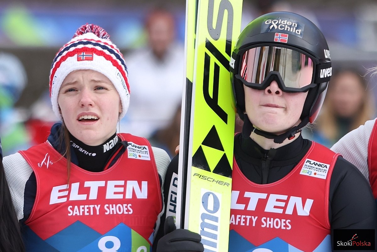 SkokiPolska's tweet image. Imponujący konkurs lotów kobiet w #Vikersund ❗️ Eirin Marii #Kvandal 🇳🇴 wygrywa, Anna Odine #Strøm 🇳🇴 o krok od rekordu świata 😮 Frida #Westman 🇸🇪 powraca na podium, a Nika #Prevc 🇸🇮 zanotowała chwile grozy 😲

Wyniki na #SkokiPolska ⤵
skokipolska.pl/2026/03/21/ps-… #skijumpingfamily