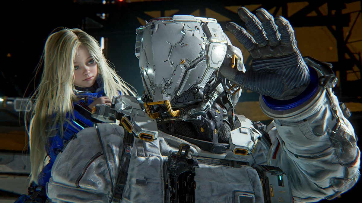 美少女(アンドロイド)とオッサン(？)がメカ敵をハッキングして倒すゲーム。アクションはわかりやすくて楽しい #PragmataSketchbookDemo