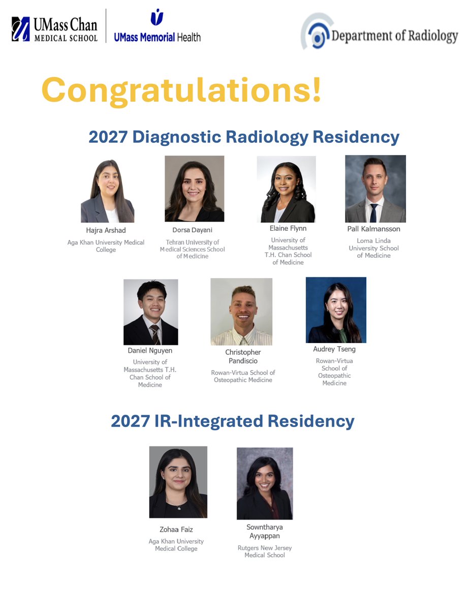 UMass Chan Interventional Radiology Residency tweet media