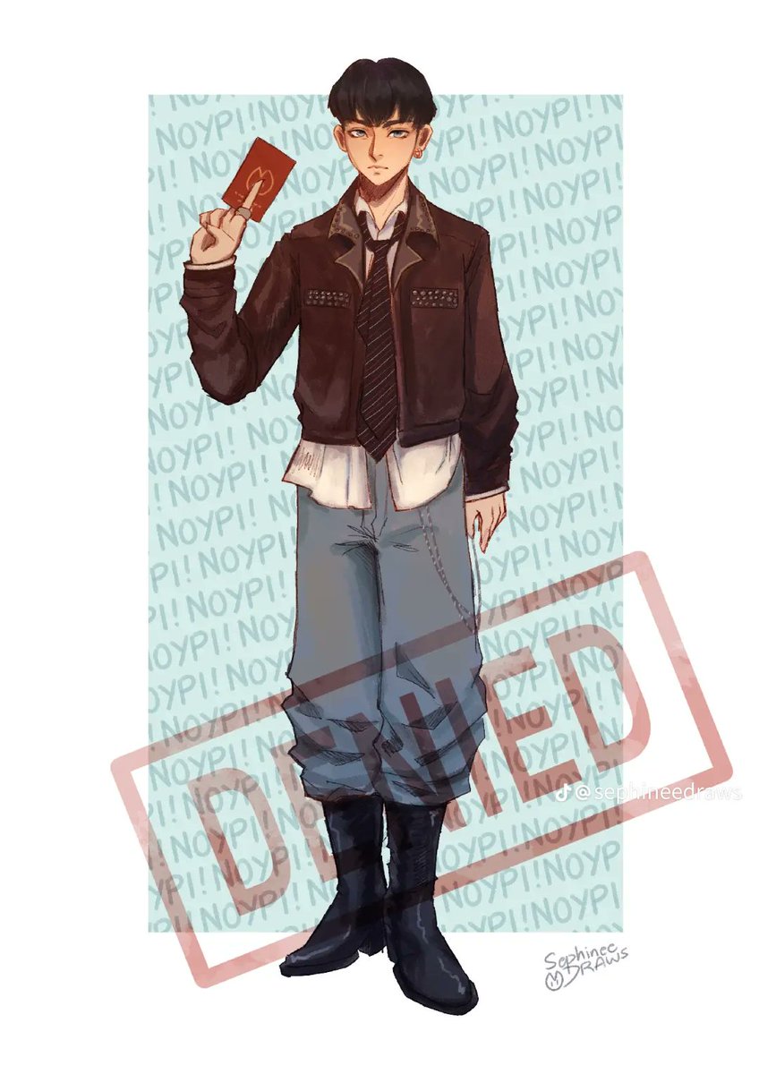 LongnoRyan's tweet photo. VISA JUSTIN X HIRONO
Approved or Denied?
In collaboration with the Illustration Art by: @SephineeDraws 
#visa #JUSTINDEDIOS #sb19 #SB19_Fanart #maisan #SB19_justin 

@justintdedios https://t.co/8eDqqaiBIk