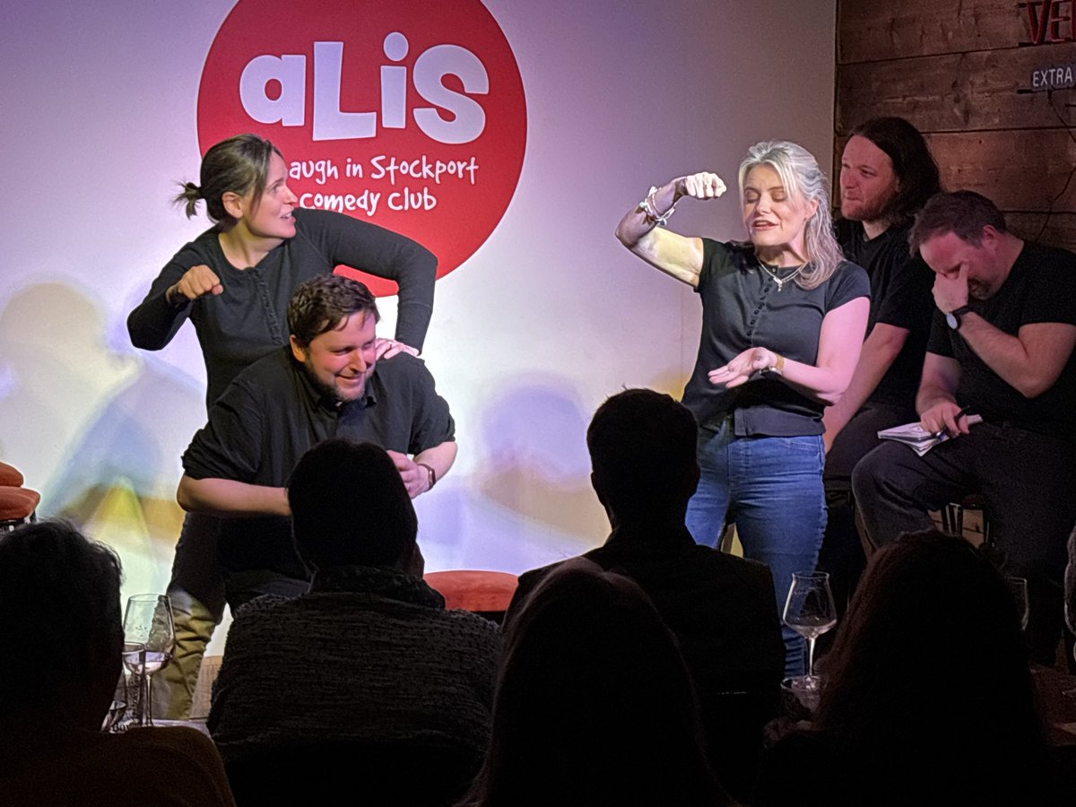 a Laugh in Stockport comedy club tweet media