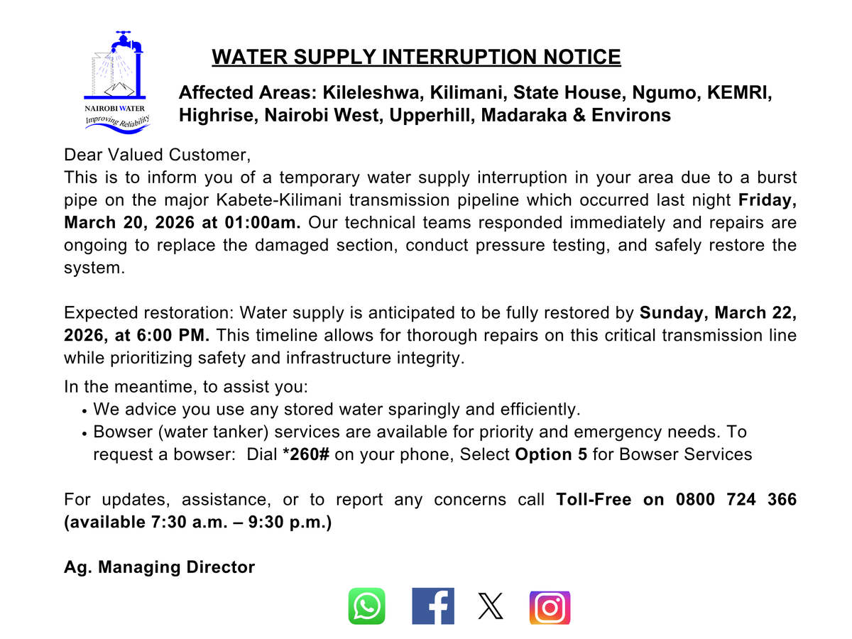 Nairobi Water tweet media