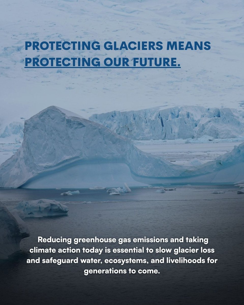 ArcticBasecamp's tweet photo. ❄️ March 21 is World Day for Glaciers.  

Glaciers are vital to life on Earth. They store freshwater for millions of people, support ecosystems, and help regulate global sea levels. 

Read more about the IYGP: 
https://t.co/AVkjQThXWz https://t.co/WmQO2H3ist