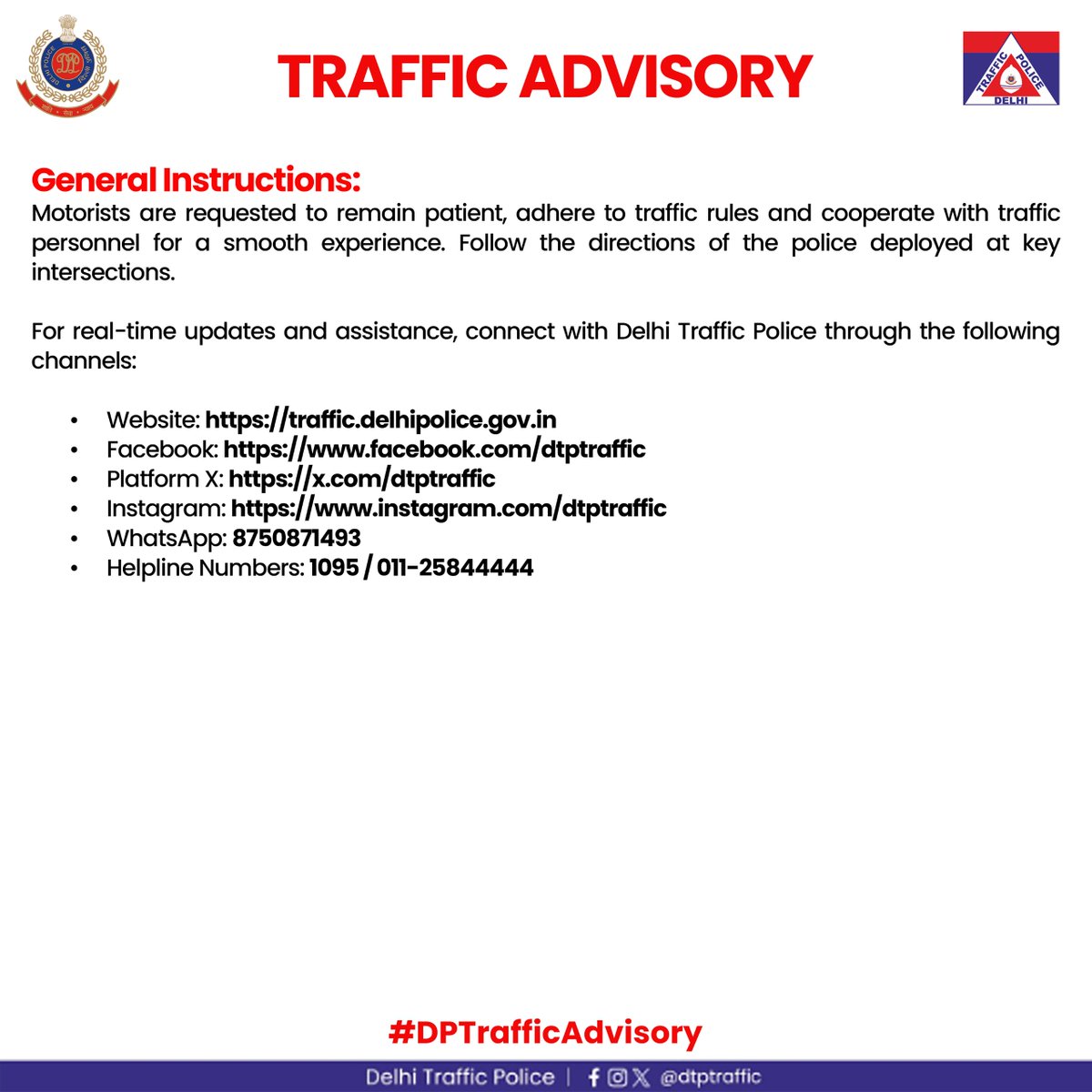 Delhi Traffic Police tweet media
