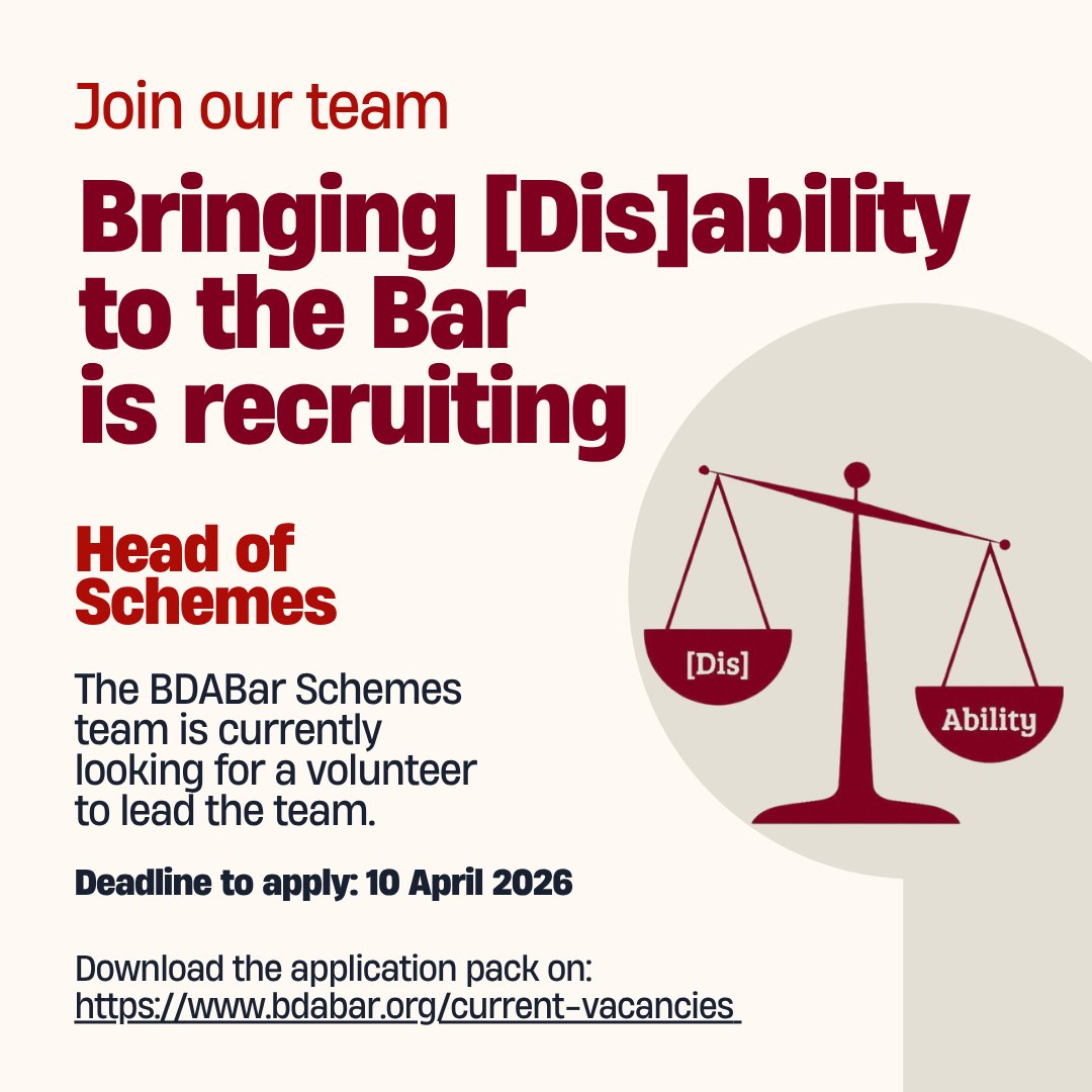 Bringing (Dis)Ability to the Bar tweet media