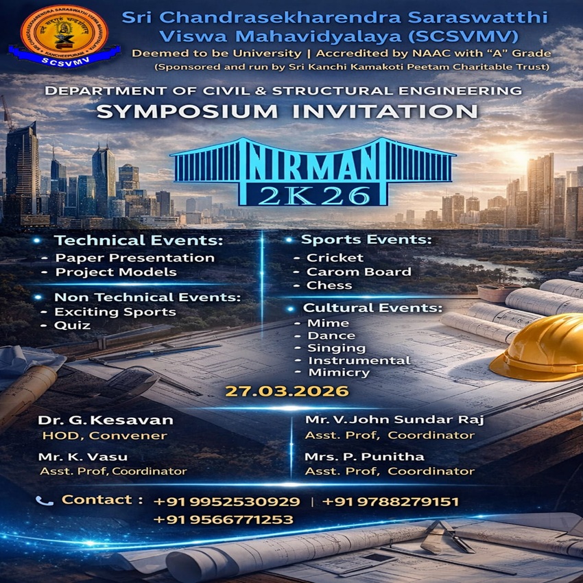 Sri ChandrasekharendraSaraswathiViswaMahavidyalaya tweet media