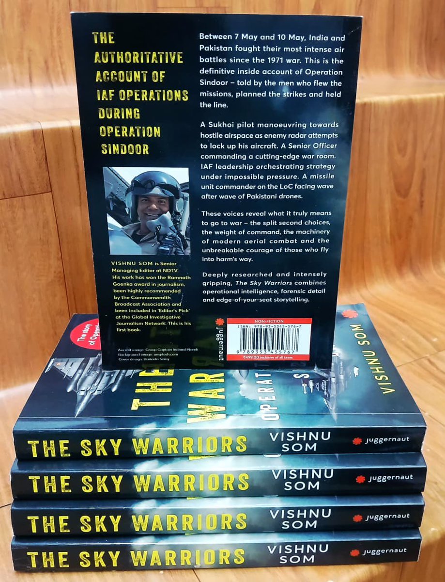 PadhegaIndia_'s tweet image. #NewBookAlert ✈️🪖
Presenting the much awaited and talked about book : The Sky Warriors - Operation Sindoor Unveiled by Vishnu Som (@VishnuNDTV), published by @juggernautbooks.
#BuyOriginal 💮 #BuyFromPI
Order  👉 padhegaindia.in/product/the-sk…