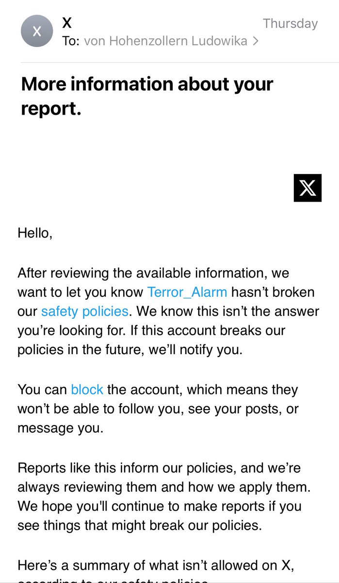 VonLudowika's tweet photo. @s_m_marandi @silvermairi @X @elonmusk Yes, @elonmusk support for terrorism is selective https://t.co/PVYJC8TlKb