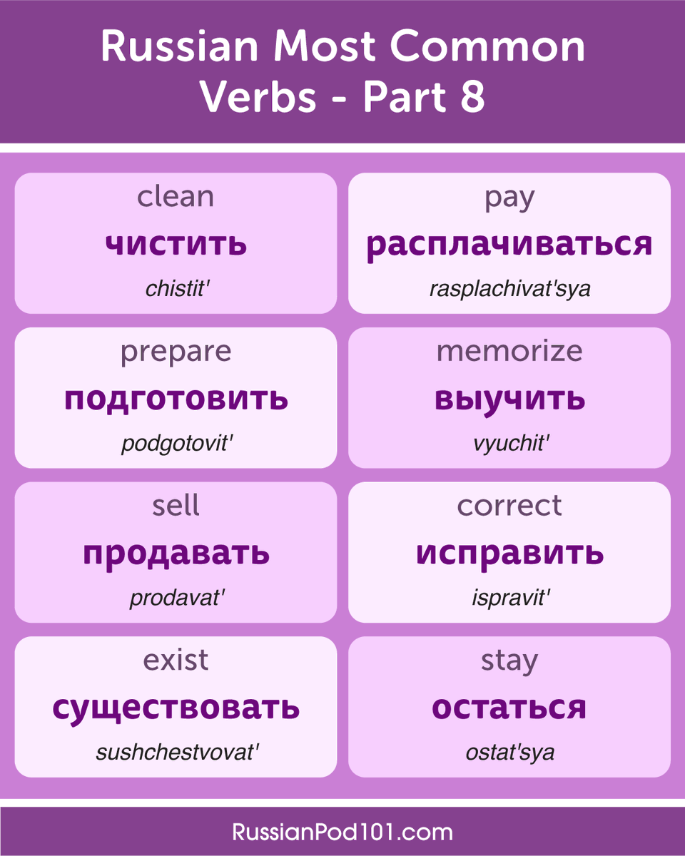 russianpod101's tweet photo. Want to speak Russian faster? Start with the most common Russian verbs! 🎲 P.S. Get the best FREE Russian resources ⬇️
🔗 https://t.co/rbrJ4VXXDr

#LearnRussian #RussianVerbs #StudyRussian https://t.co/Y1K54ebZqT