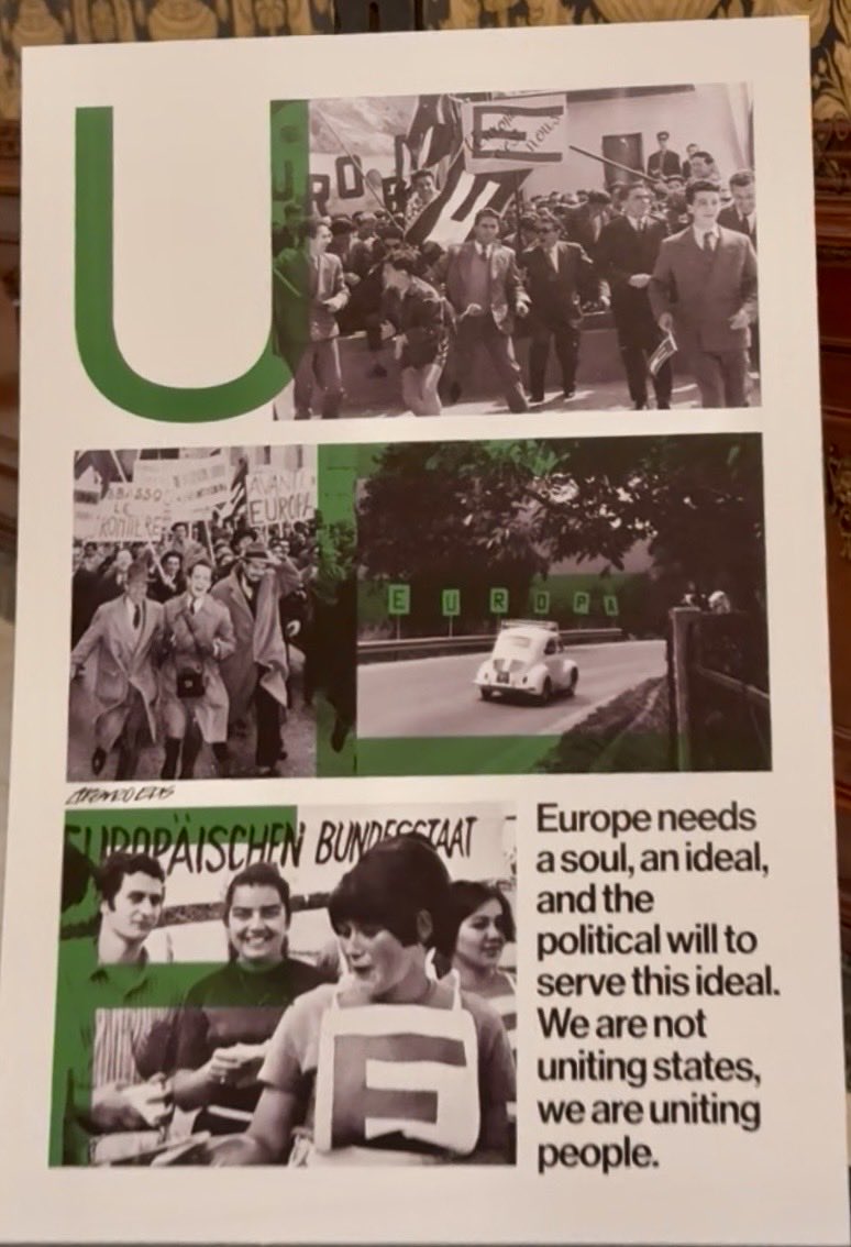 Liridoon's tweet photo. Europe needs a soul, an ideal, and the political will to serve this ideal.

We are not uniting states, we are uniting people.

#UEF #EuropeanFederalists #Europe #Barcelona #EU #UEFKosova https://t.co/5JKcLammWN