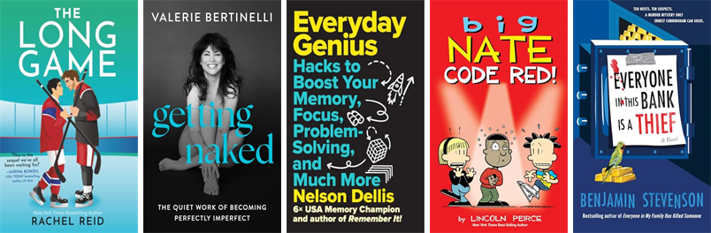 hooksettlibrary's tweet photo. This week the Hooksett Public Library has 45 new books and one new movie.  New items include The Long Game, Getting Naked, Everyday Genius, Big Nate 34, Everyone in This Bank Is a Thief, Finlay Donovan Crosses the Line, and The Wolf King. https://t.co/lPU0mM4TfM https://t.co/R1THjnSK9T