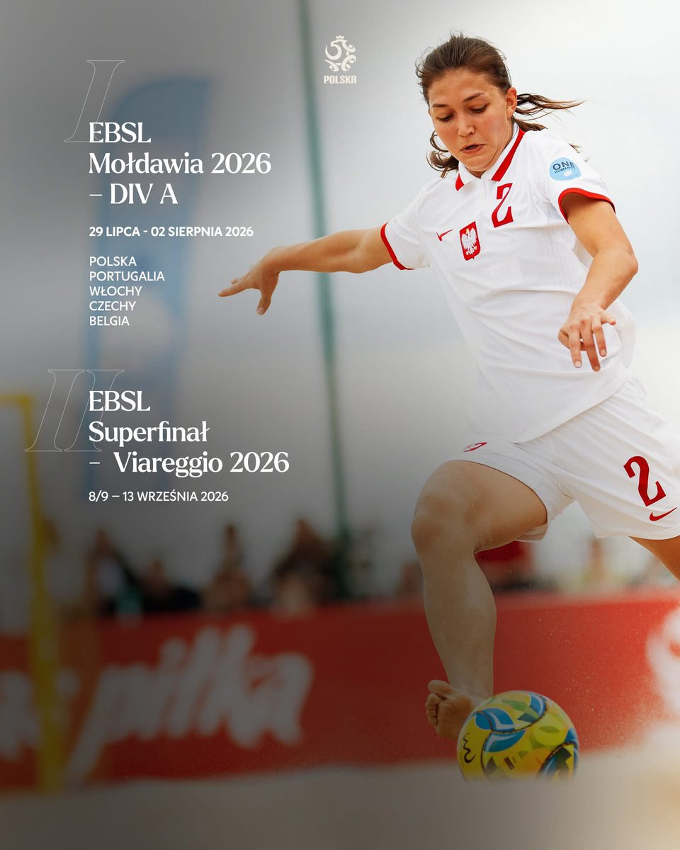 Żeńska reprezentacja Polski powalczy o awans do Superfinału EBSL w Kiszyniowie 🇲🇩 W dniach 29 lipca - 02 Sierpnia 2026

Grupa B WEBSL
Polska 🇵🇱
Portugalia 🇵🇹
Włochy 🇮🇹
Czechy 🇨🇿
Belgia 🇧🇪
